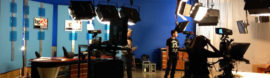 BG24 studio at Bowling Green State University.